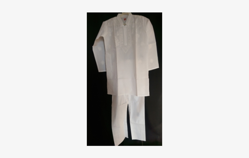 Kia White Cotton Kurta Pajama Set For Kids Age 8 Yrs - White Kurta Pazama Png, transparent png download