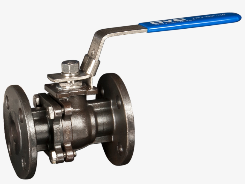 2 Piece Flanged Carbon Steel Ball Valve - Valves Png, transparent png download