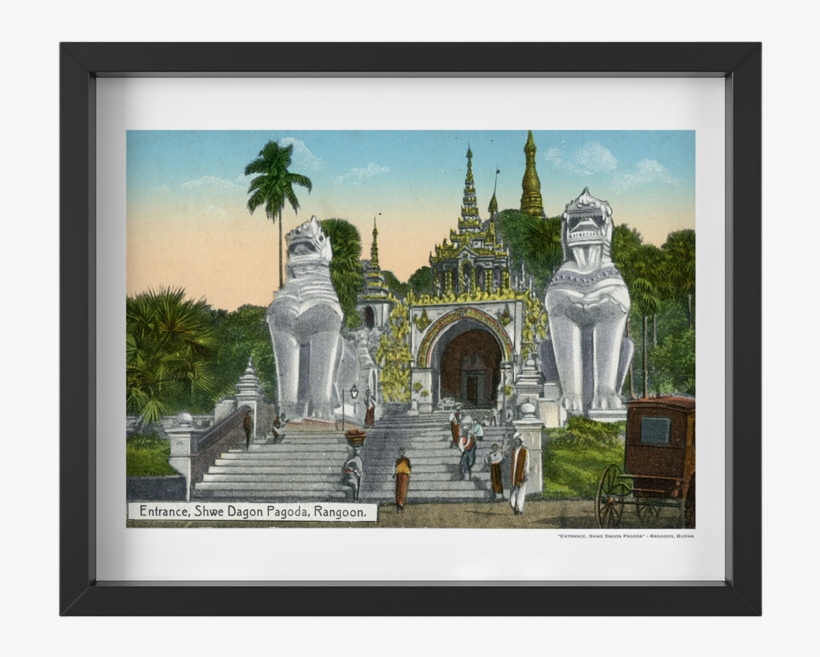 Vintage "majestic Temple " - Yangon, transparent png download