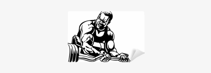 Bodybuilding And Powerlifting - Bodybuilding Stiker, transparent png download