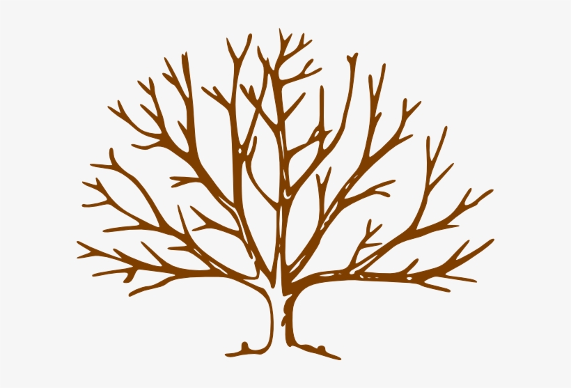 Tree Clip Art At Clker - Draw A Winter Tree, transparent png download