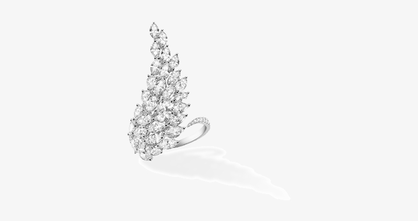 Ring Angel - Messika White Gold Angel Simple Ring Ring Size: 58, transparent png download
