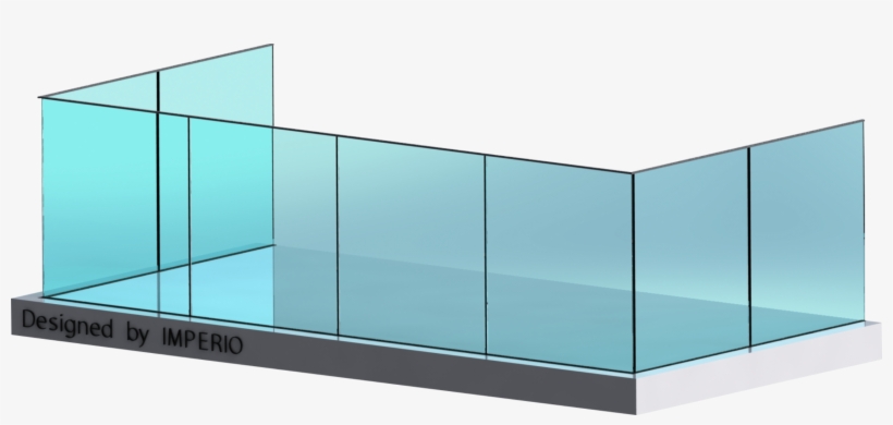 Imperio L-40 - Glass Railing Png, transparent png download