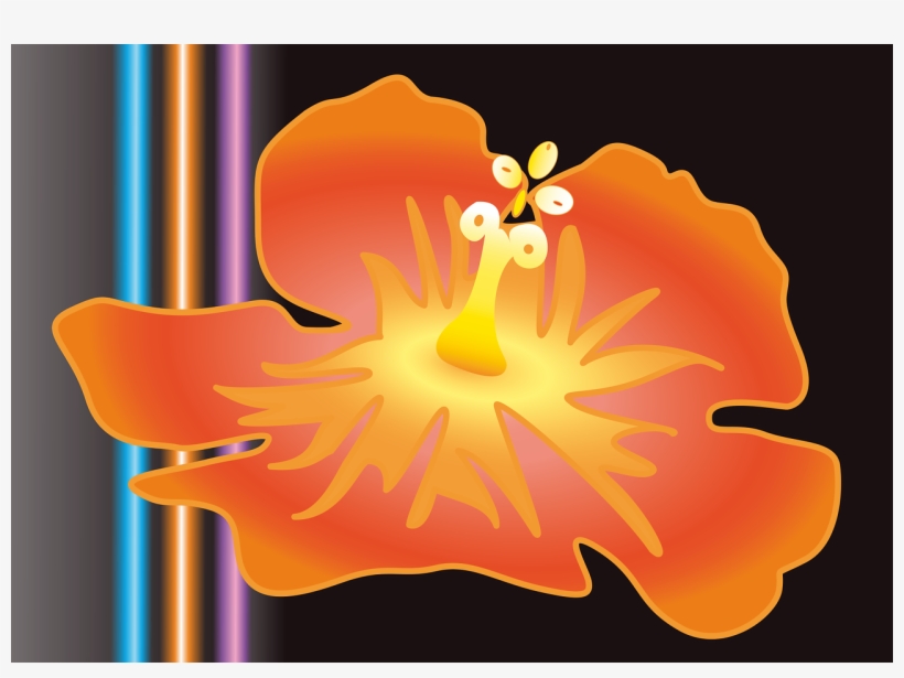 Hibiscus Flower Blossom - Yellow, transparent png download