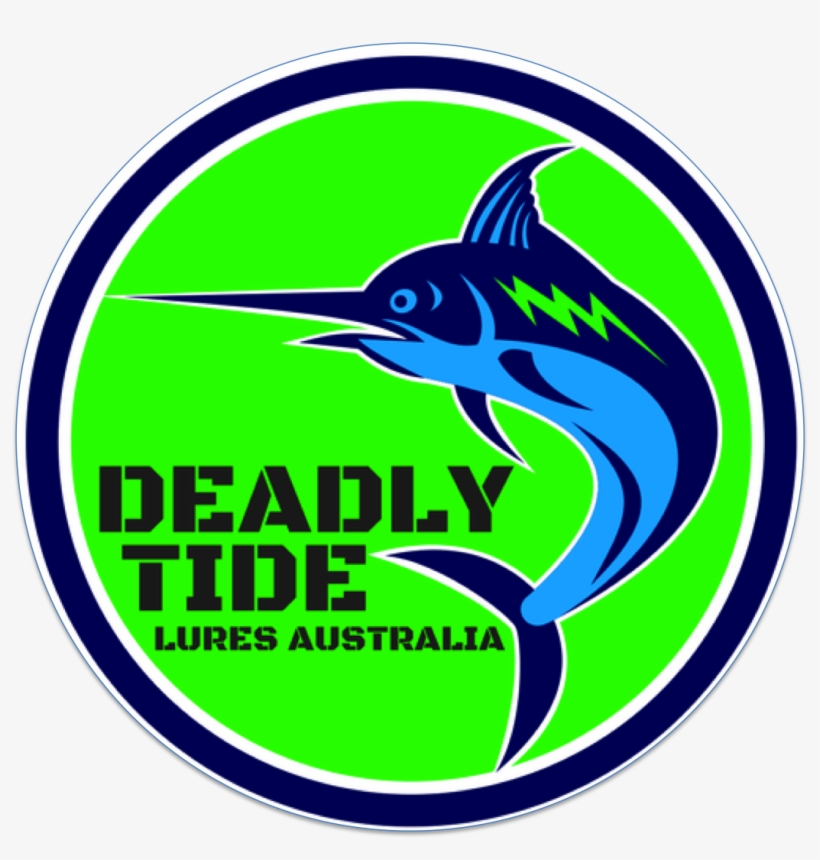 Deadly Tide Lures Australia - Blue Marlin Fish Jumping Square Car Magnet 3" X 3", transparent png download
