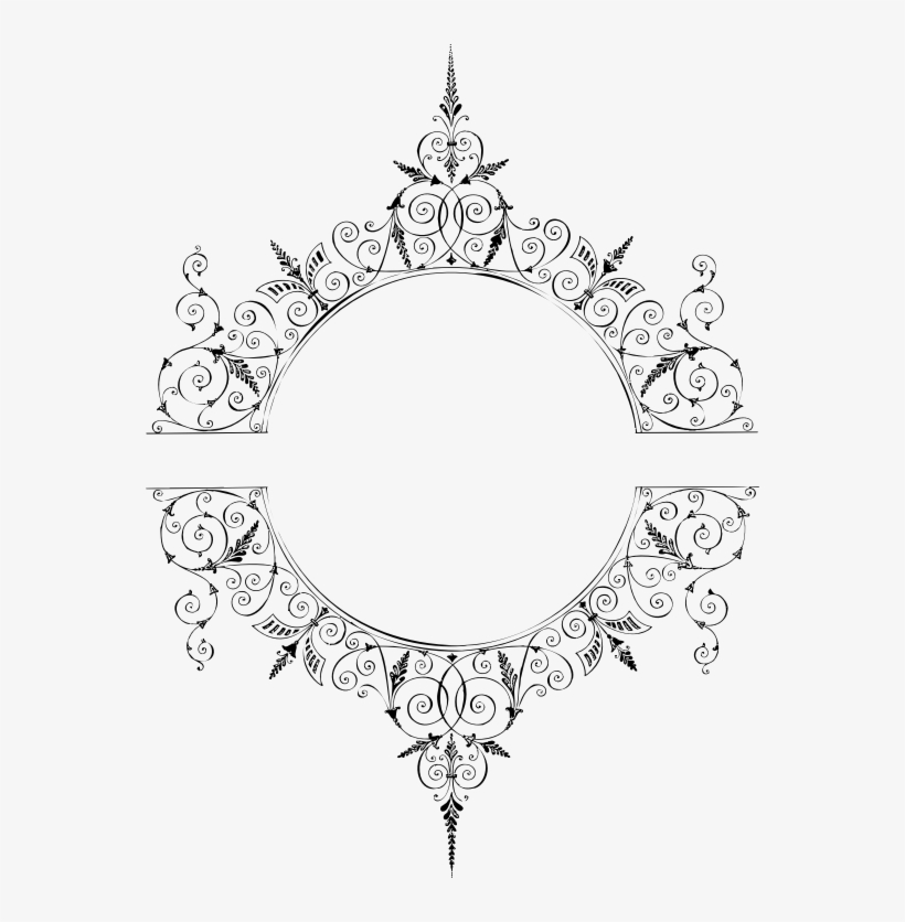 Vintage Design Border Png Download - Png Точка С Орнаментом, transparent png download