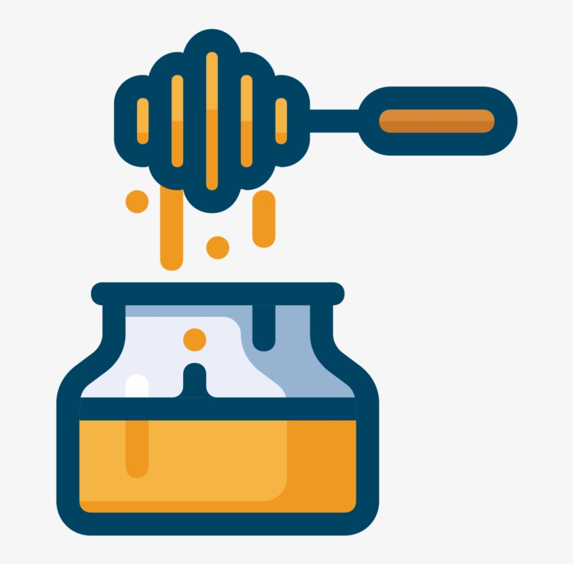 Honey Bee Computer Icons Drawing Cartoon - Miel Vector Png, transparent png download