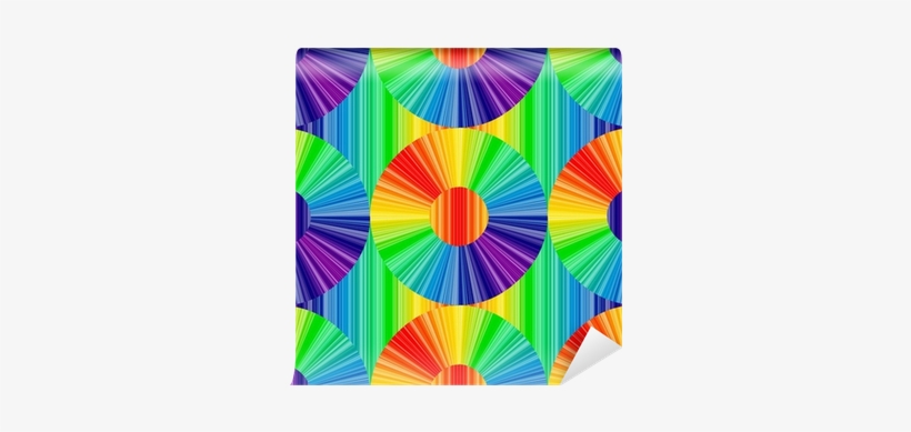 Rainbow Colored Vector Background Wall Mural • Pixers® - Painting, transparent png download