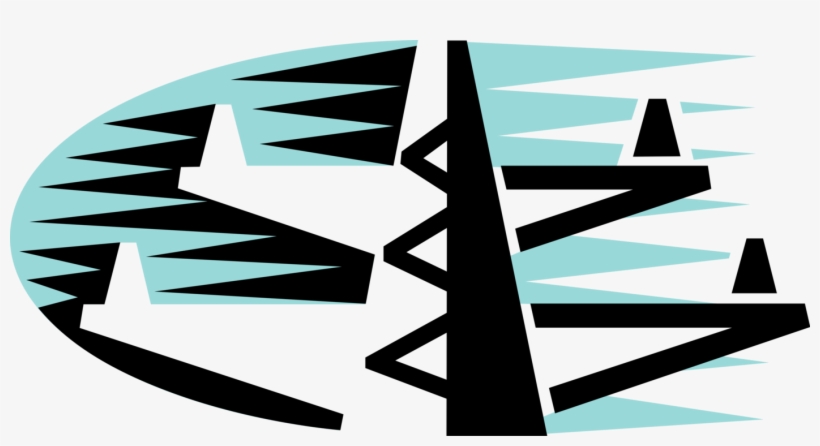 Vector Illustration Of Transmission Tower Carries Electrical - Electricity, transparent png download