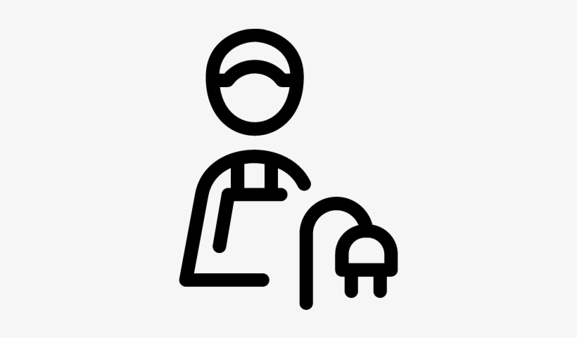 Electrical Engineer Vector - Ingeniero Electrico Icono, transparent png download