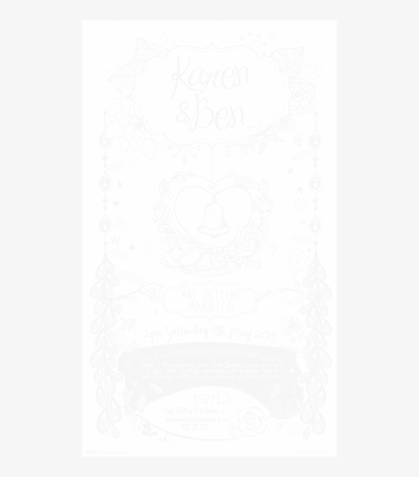 Secret Garden Invite - Wedding Tea Towels Secret Garden Wedding Tea Towel, transparent png download