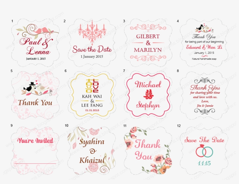 Wedding Favour Tag Designs And Printing - Salutations Chandelier Stamp Design Clip For Three, transparent png download