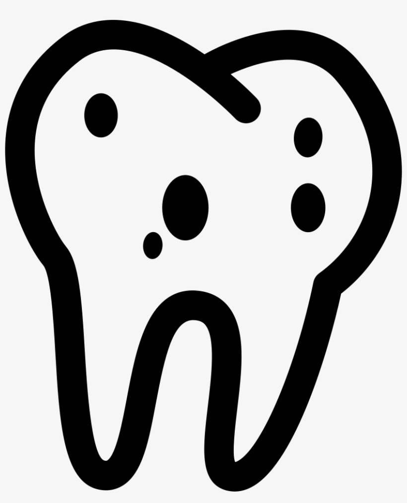 Dental Caries Comments - Tooth Silhouette Clipart, transparent png download