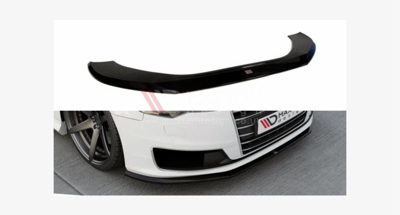 Gloss Black Front Splitter Audi A6 C7 Ultra Tmcmotorsport - Front Lip Audi A6 C7, transparent png download