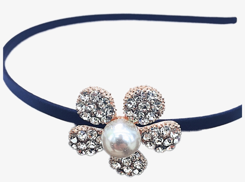 Hairband Crystal Flower - Headpiece, transparent png download