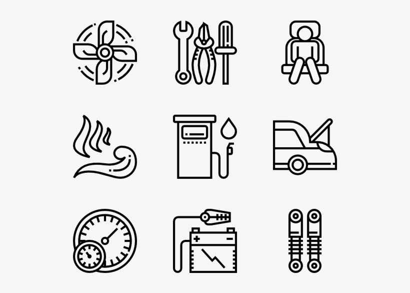 Car Accessories - Cute Black And White Png, transparent png download