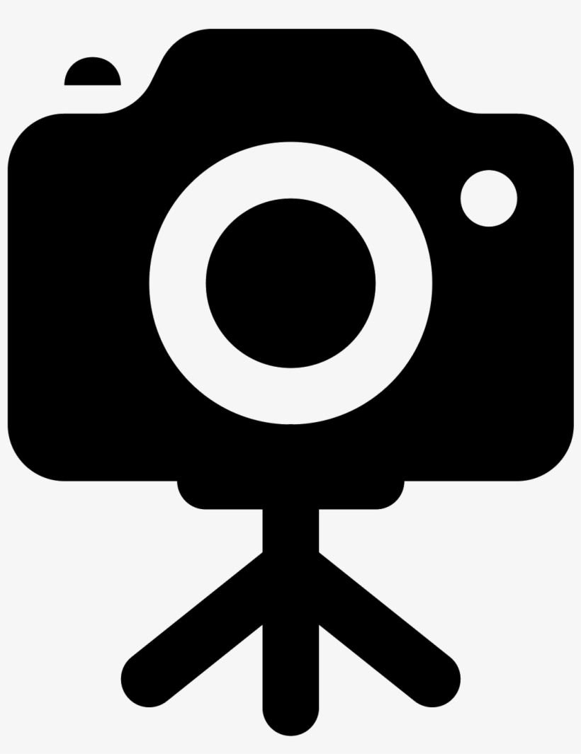Camera On Tripod Icon - Camera, transparent png download