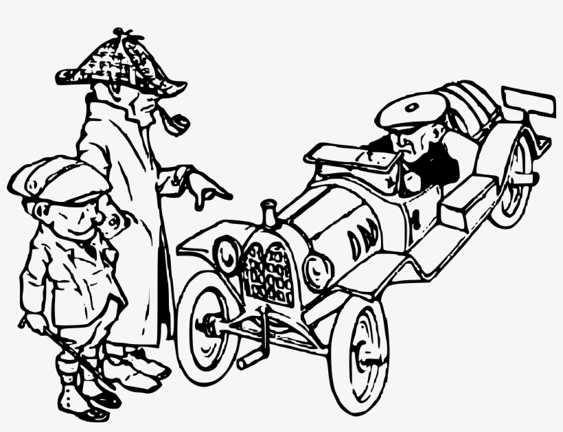 This Free Icons Png Design Of Three Men And A Car, transparent png download