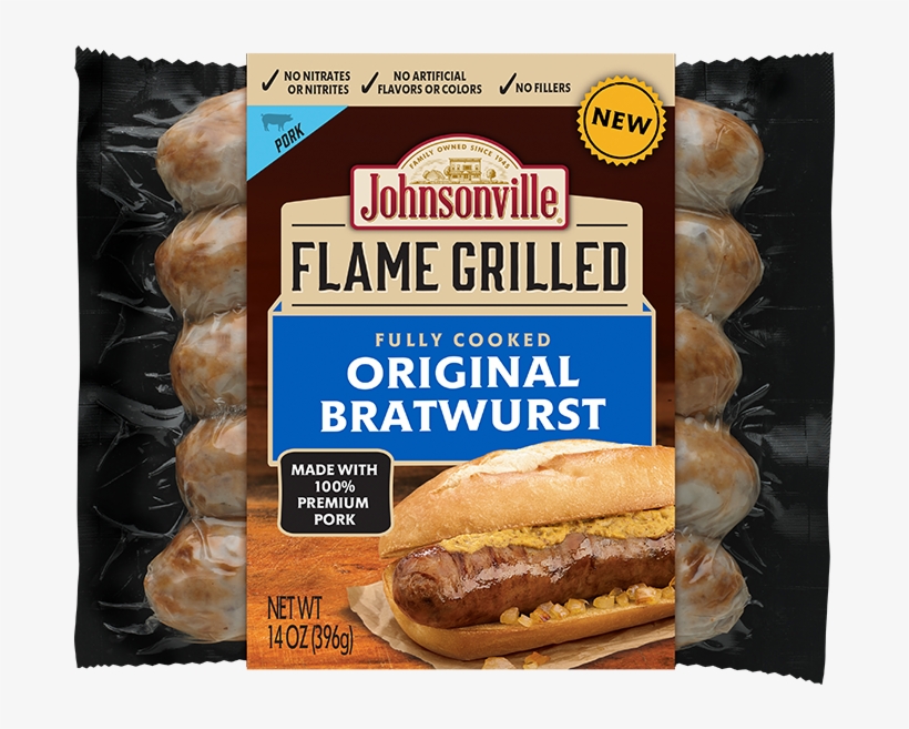 Product Image - Johnsonville Flame Grilled Sausage, transparent png download