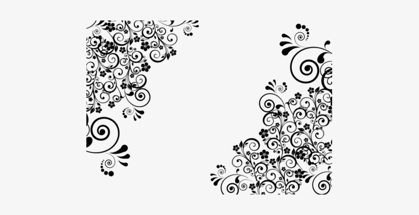 Floral Design Ornament Decorative Arts Flower Drawing - Floral Silhouette Png, transparent png download
