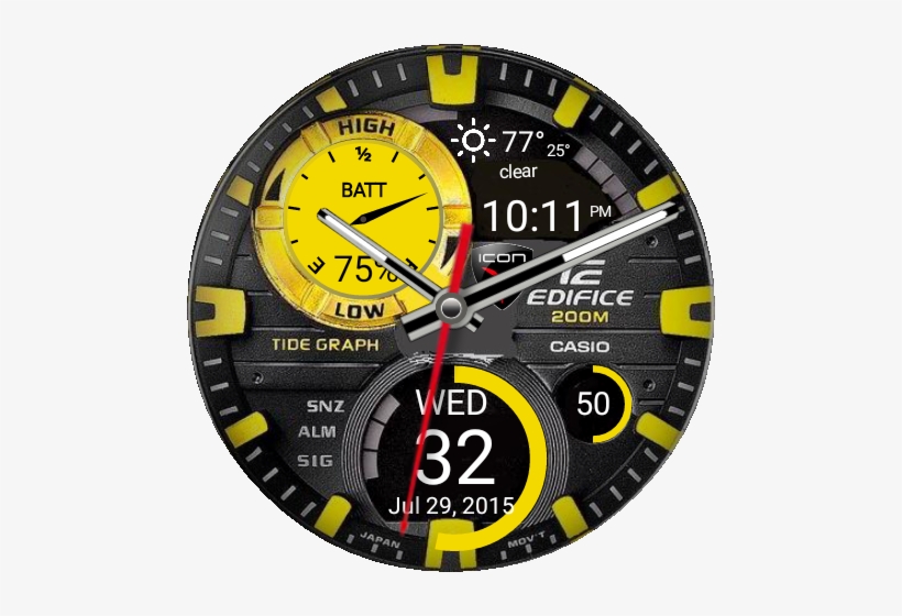 Edifice Gold Dial - Terra Cielo Mare Milano, transparent png download
