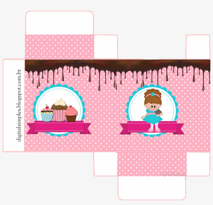 Girls Cooking Cupcakes, Free Printable Box, transparent png download