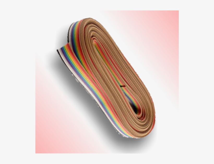 Flat Ribbon Cable - Unique Bargains 6m 10 Way 10 Pin Rainbow Color Flat, transparent png download