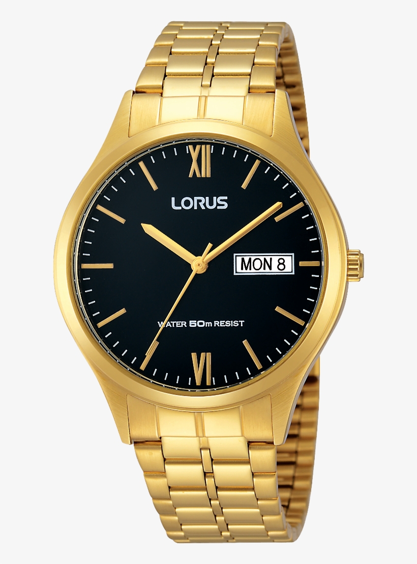 Gold Lorus Men's Watch, transparent png download