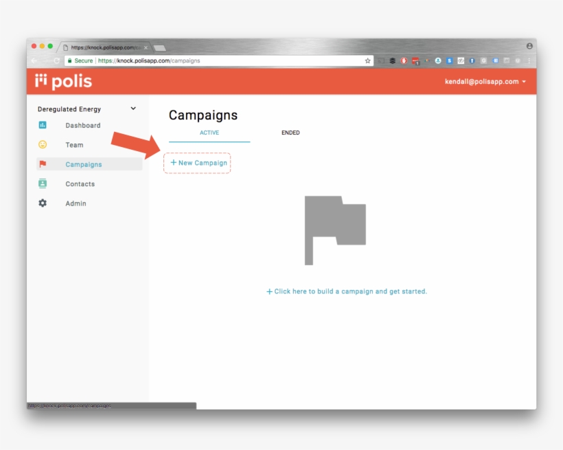 Click " New Campaign" And Name Your Campaign Or Go - Portable Network Graphics, transparent png download