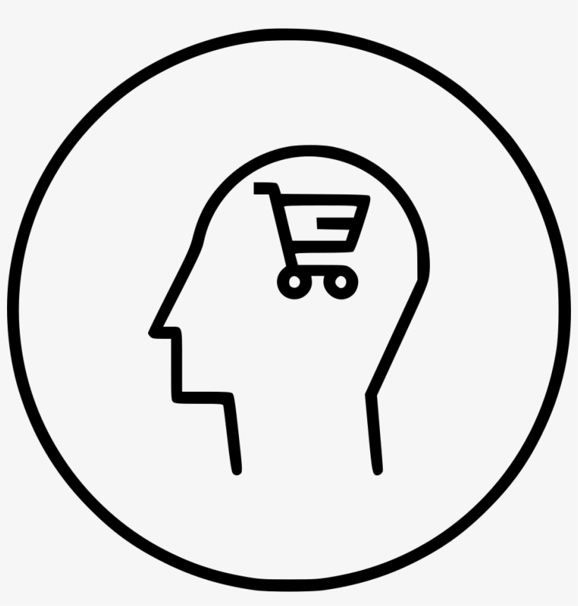 Human Mind User Brain Shop Discount Cart Sale Shopping - Shopping Brain, transparent png download