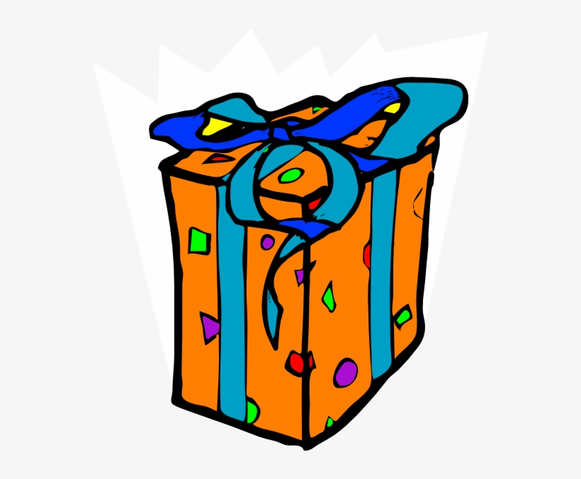 Wraped Gift Clip Art - Gift Clipart, transparent png download