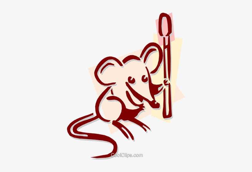 Mouse With A Match Stick Concept Royalty Free Vector - Fairy Tale, transparent png download