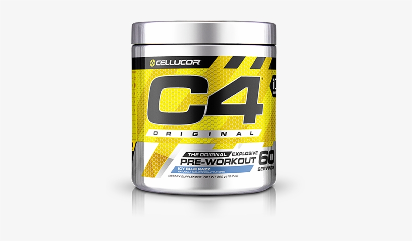 C4 Preworkout Cellucor C4 Pre Workout Icy Blue Razz 60 Servings Transparent Png 399x401 Free Download On Nicepng