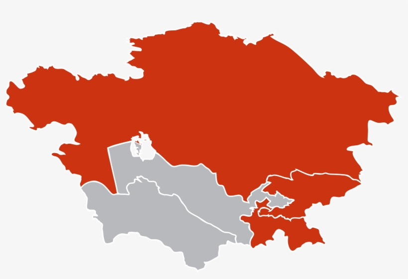 Open - Map Of Central Asia Georgia, transparent png download