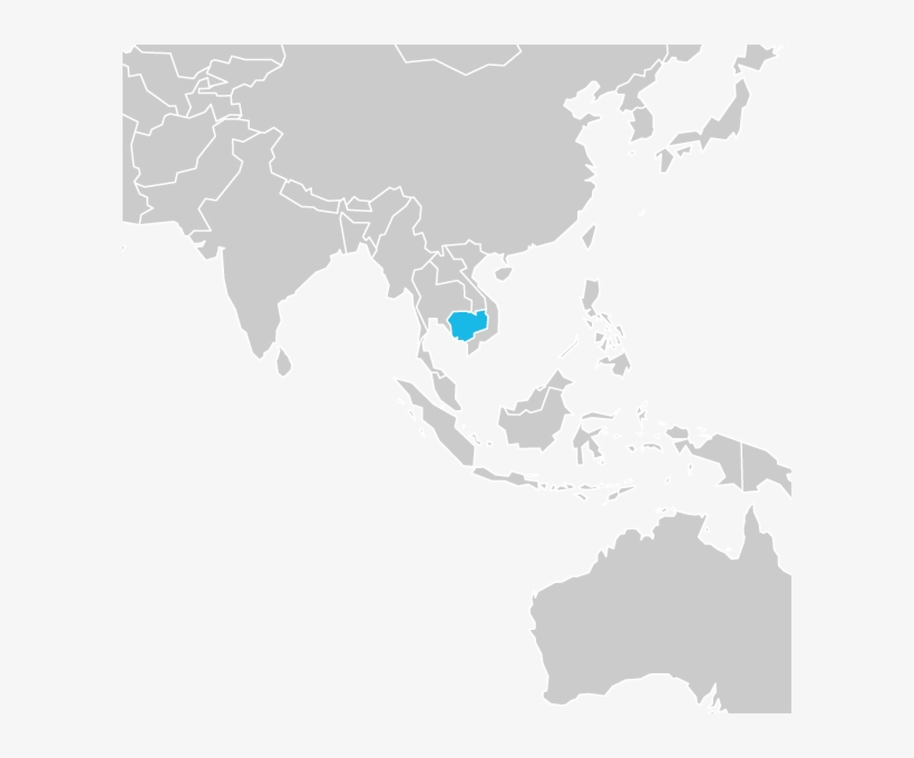 Southeast Asia - Southeast Asia Map Black, transparent png download