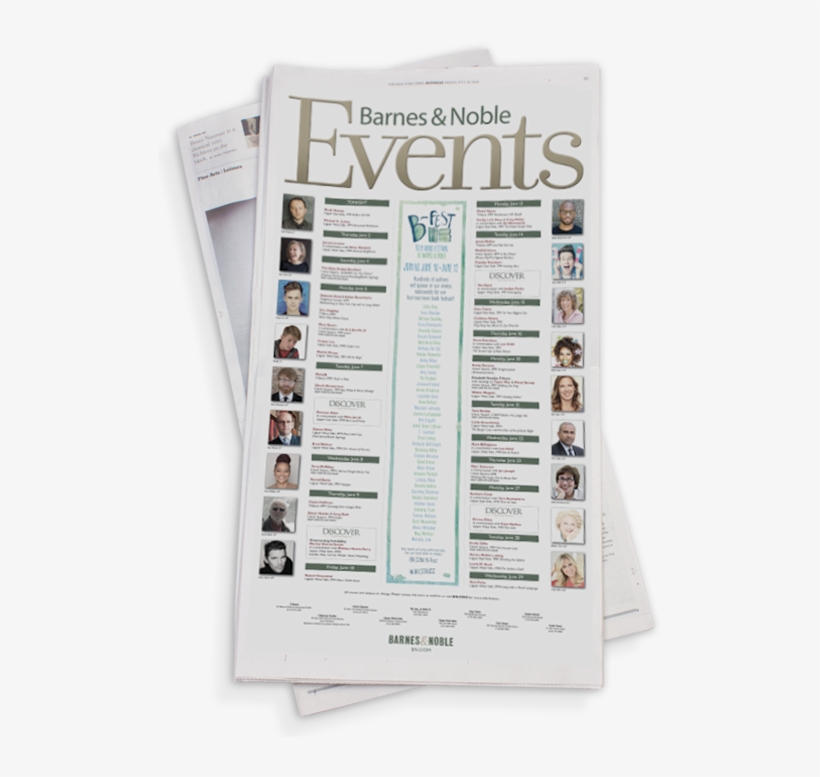 Barnes And Noble Newspaper - Newspaper, transparent png download