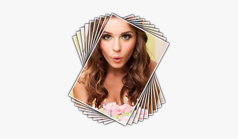 Photo Repeated With Rotation Transparent Png - Item #2888 - Filmstrip Magnet Frame - 2 1/2 X 3 1/2, transparent png download