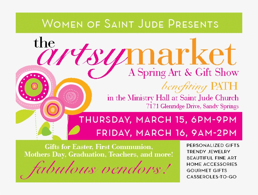 The 5th Annual Artsy Market At Saint Jude - Arketi, transparent png download