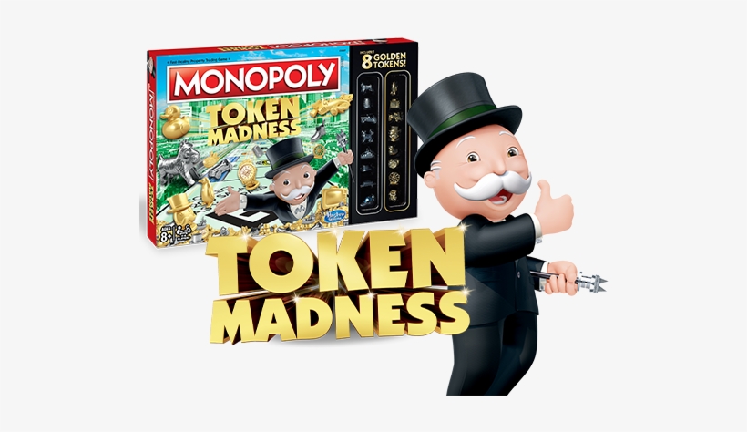 Monopoly Token Madness Game - Hasbro Token Madness Monopoly, transparent png download
