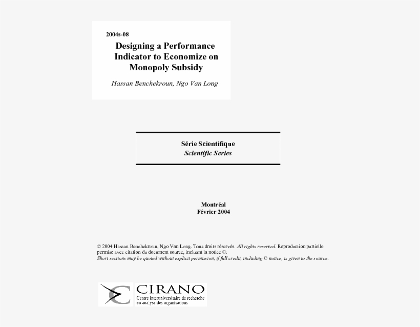 Designing A Performance Indicator To Economize On Monopoly - Politics, transparent png download