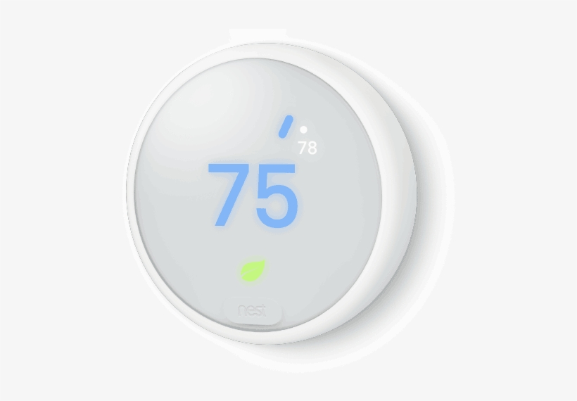 Nest Thermostat E - Nest Thermostat E White T4001es, transparent png download
