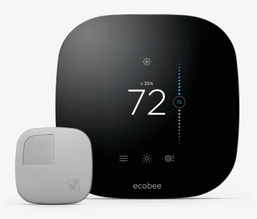 Nest Thermostat Review Characteristic - Black Non Programmable Thermostat, transparent png download