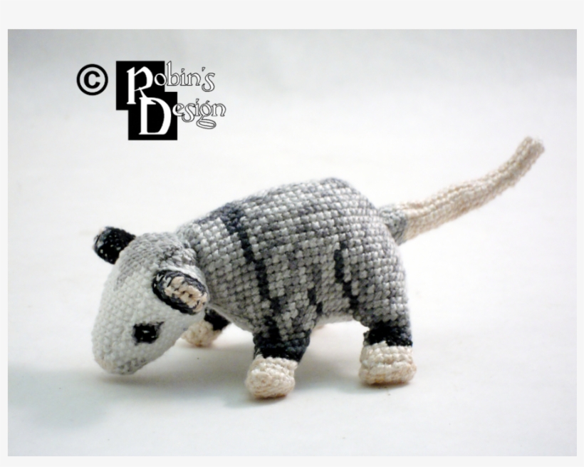 Plop The Baby Virginia Opossum Doll 3d Cross Stitch - Cross-stitch, transparent png download