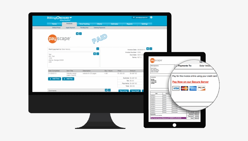 Html Invoices - Online Invoice Png, transparent png download