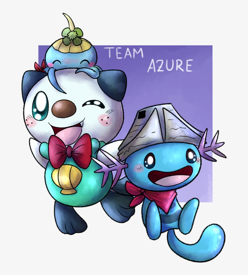 Oshawott And Wooper - Cartoon, transparent png download