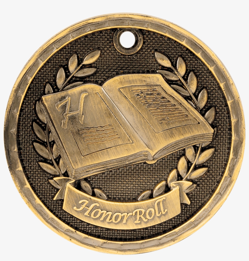 Honor Roll 3d Medal - Medal, transparent png download