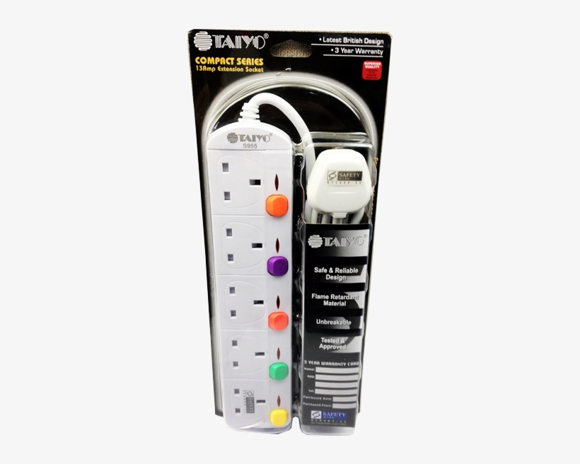 Taiyo Extension Cord Singapore, transparent png download