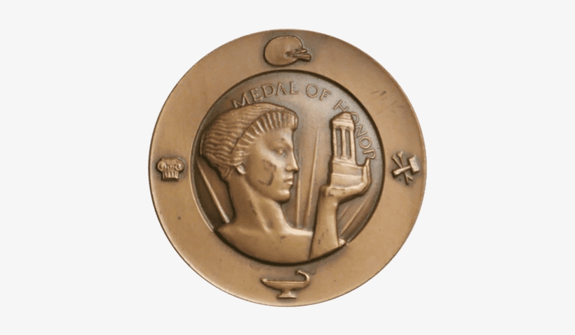 'national Arts Club Medal Of Honor' By Karl Gruppe - Coin, transparent png download