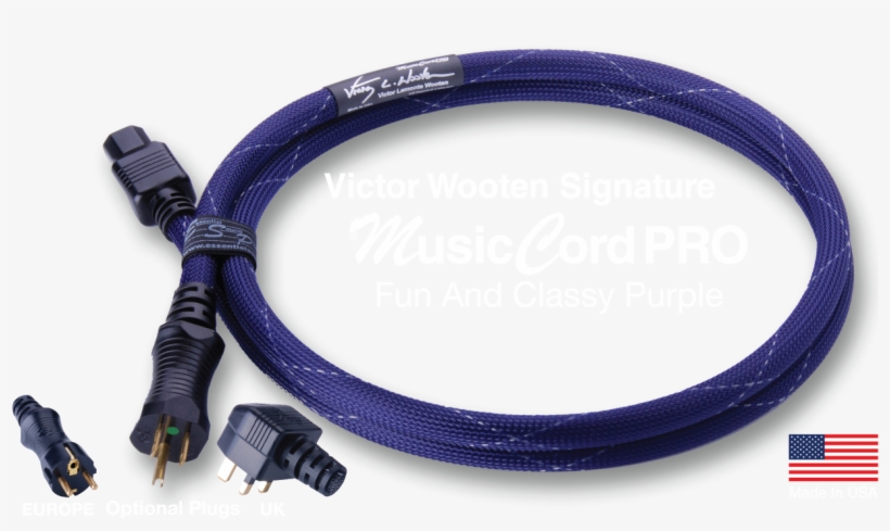 Victor Wooten Signature Musiccord-pro Power Cord - Power Cord, transparent png download