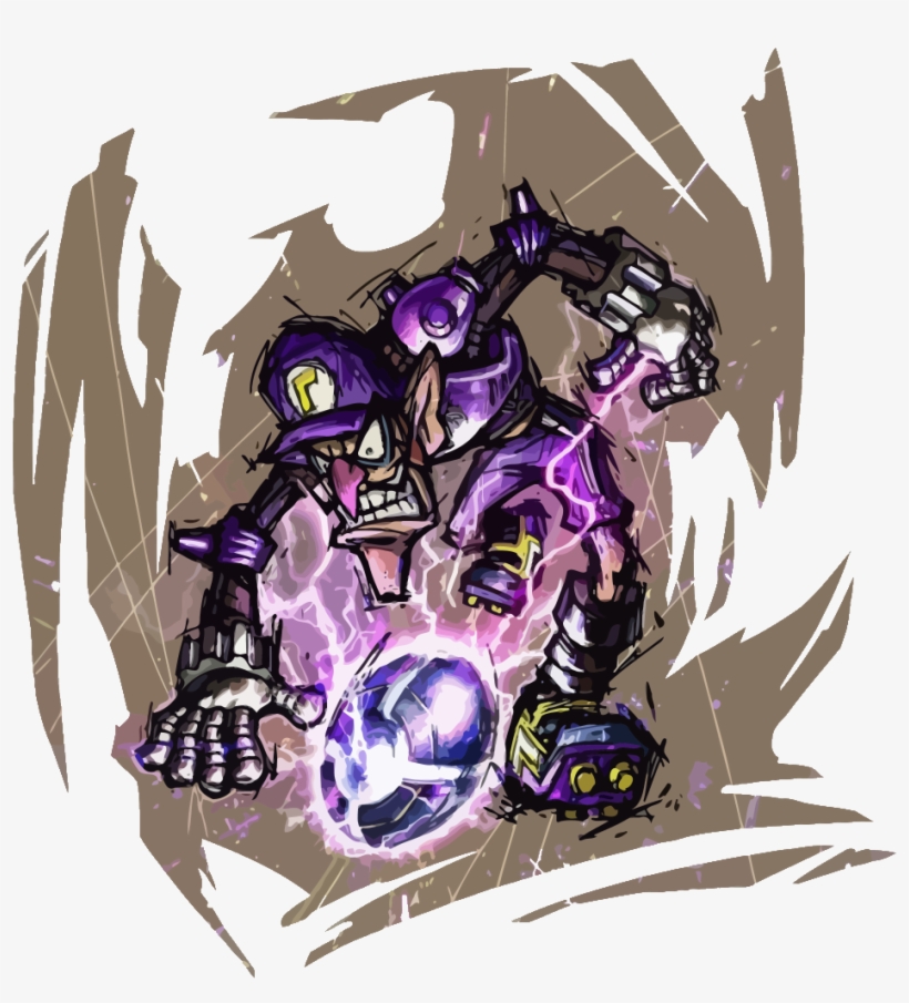 Mario Strikers Charged Featured In Latest Nintendo - Waluigi En Super Mario 64, transparent png download